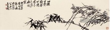 Wu cangshuo Orchidee in Bambus Kunst Chinesische Ölgemälde